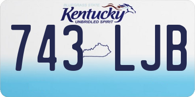 KY license plate 743LJB