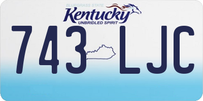 KY license plate 743LJC