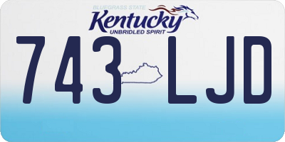 KY license plate 743LJD