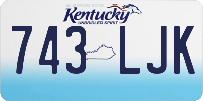 KY license plate 743LJK