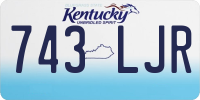 KY license plate 743LJR
