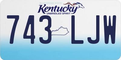 KY license plate 743LJW