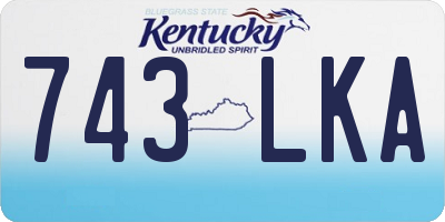 KY license plate 743LKA