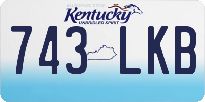 KY license plate 743LKB