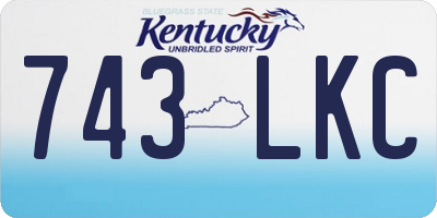 KY license plate 743LKC