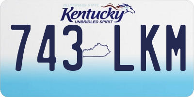 KY license plate 743LKM