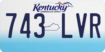 KY license plate 743LVR