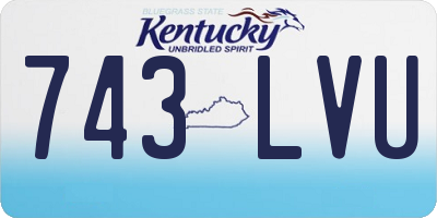 KY license plate 743LVU