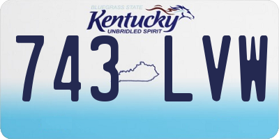 KY license plate 743LVW