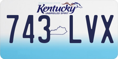 KY license plate 743LVX