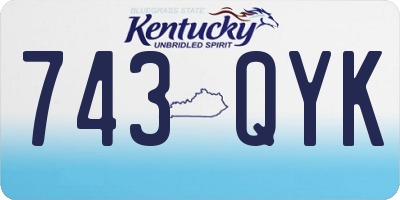 KY license plate 743QYK