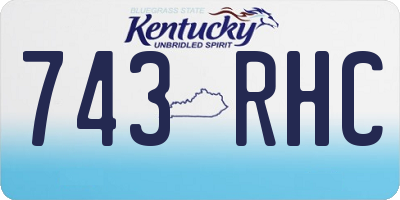 KY license plate 743RHC