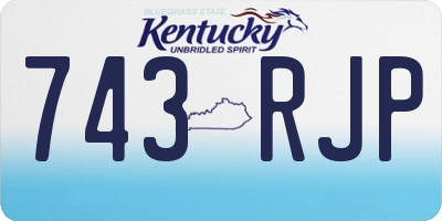KY license plate 743RJP