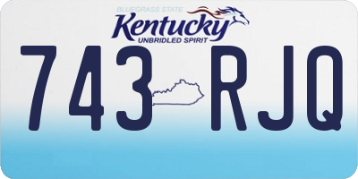 KY license plate 743RJQ