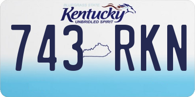 KY license plate 743RKN