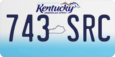 KY license plate 743SRC