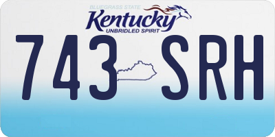 KY license plate 743SRH