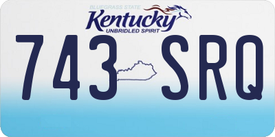 KY license plate 743SRQ