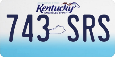 KY license plate 743SRS