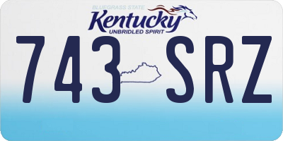 KY license plate 743SRZ