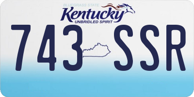 KY license plate 743SSR