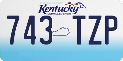 KY license plate 743TZP