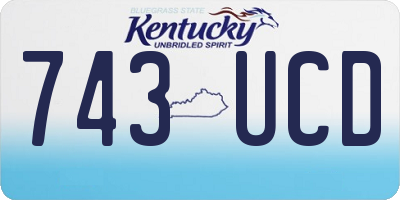 KY license plate 743UCD