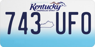 KY license plate 743UFO