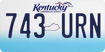 KY license plate 743URN