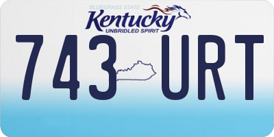 KY license plate 743URT