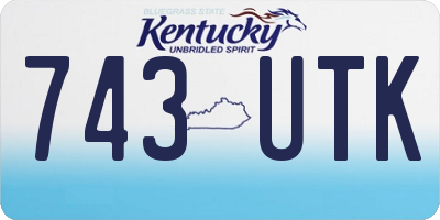 KY license plate 743UTK