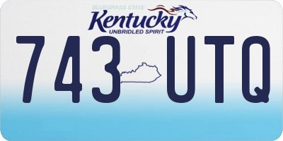 KY license plate 743UTQ