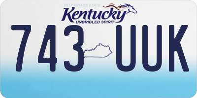 KY license plate 743UUK