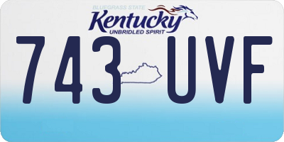 KY license plate 743UVF
