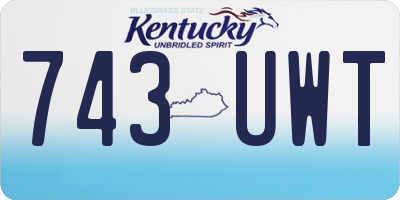 KY license plate 743UWT