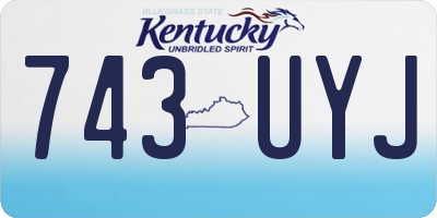 KY license plate 743UYJ