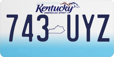 KY license plate 743UYZ
