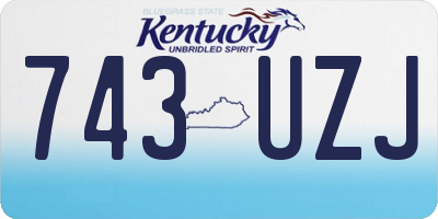 KY license plate 743UZJ