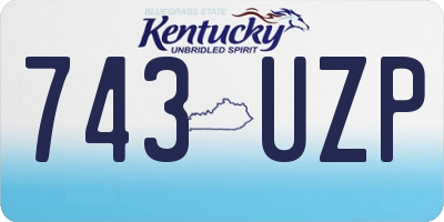 KY license plate 743UZP