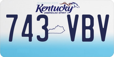 KY license plate 743VBV