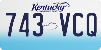 KY license plate 743VCQ