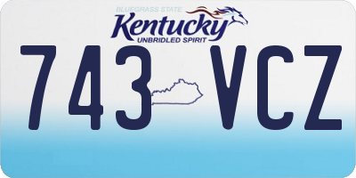 KY license plate 743VCZ