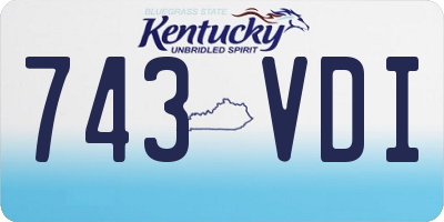 KY license plate 743VDI