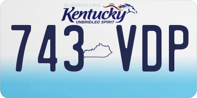 KY license plate 743VDP