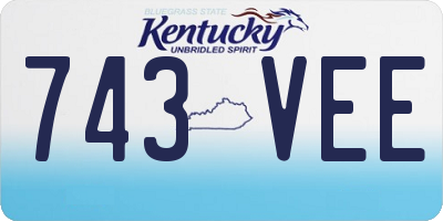 KY license plate 743VEE
