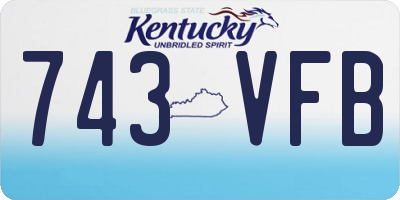 KY license plate 743VFB