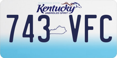 KY license plate 743VFC