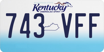 KY license plate 743VFF