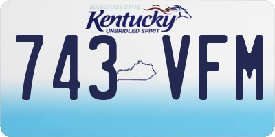 KY license plate 743VFM