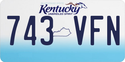 KY license plate 743VFN